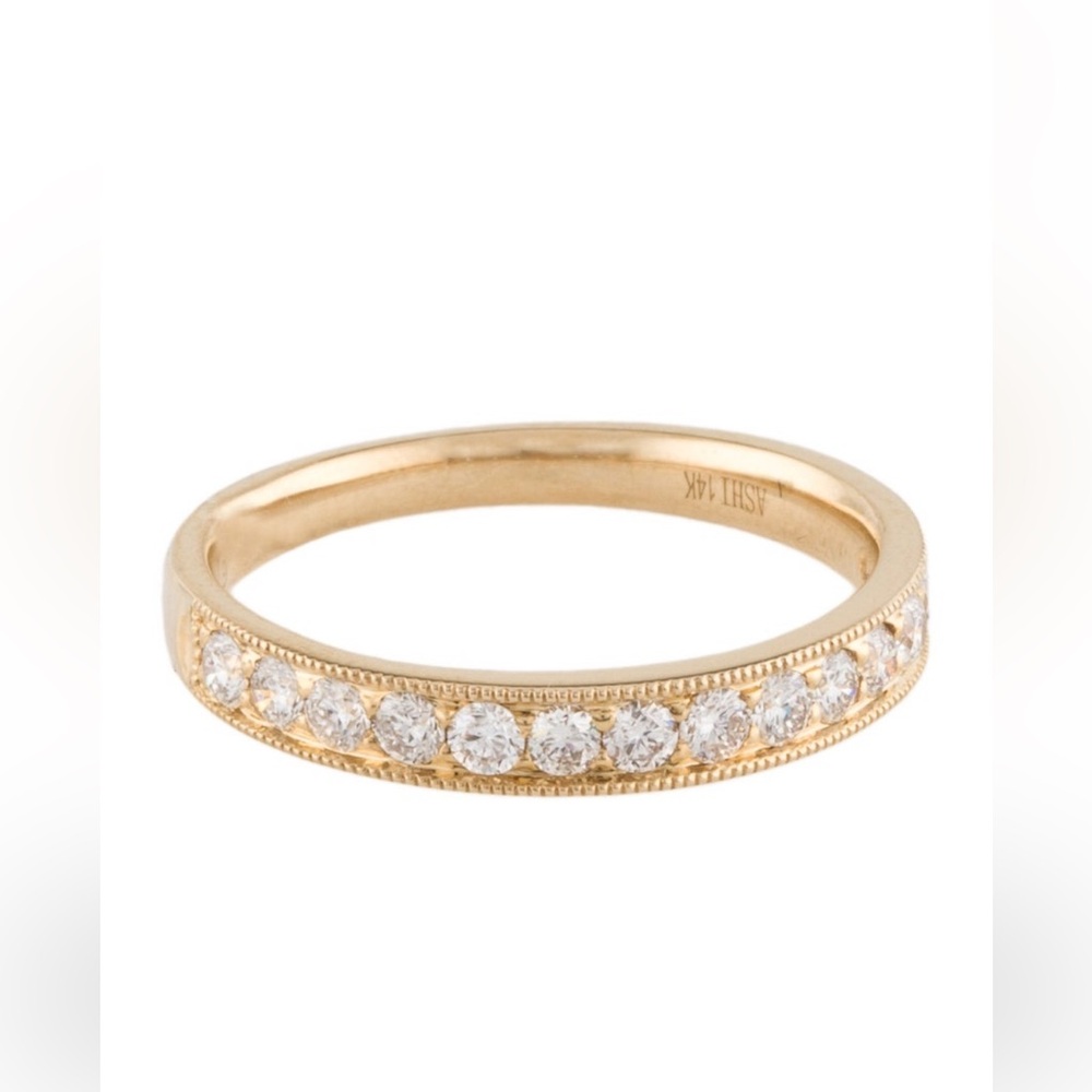 14K Diamond band / Wedding band